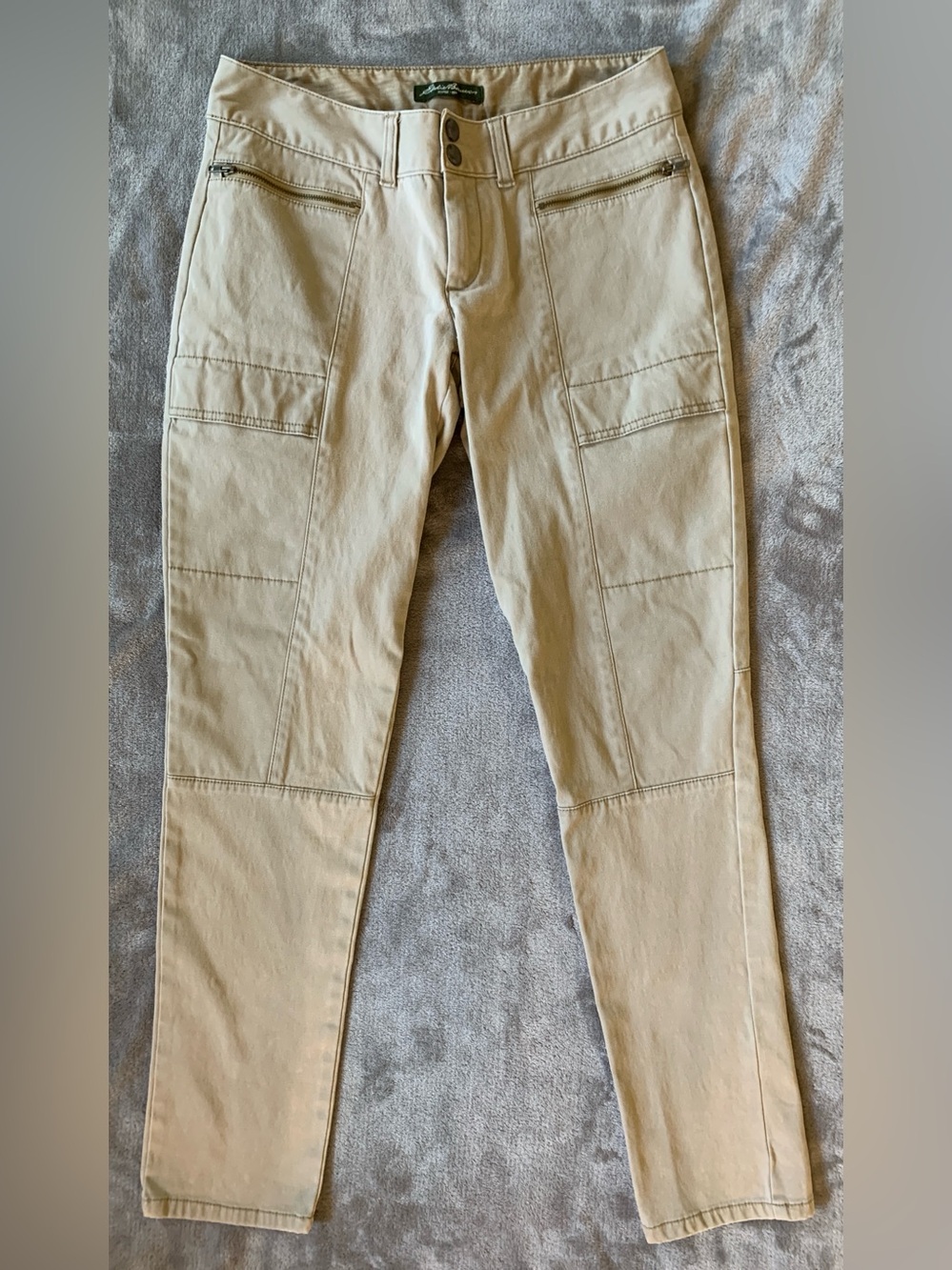 Eddie Bauer Straight-Leg Jeans in Beige